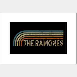 The Ramones Retro Stripes Posters and Art